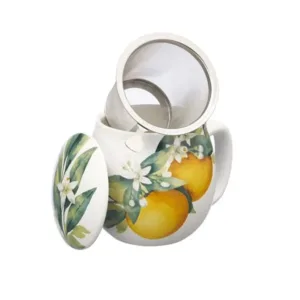 tisaniera fiori arancio serie flora