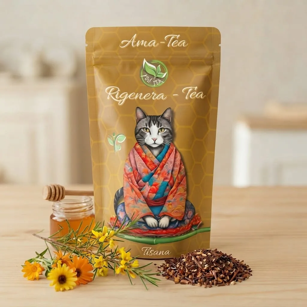 Ama-Tea tisane 6 Rigenera - Tea (BIO), una tisana dolce e floreale dal profumo di miele