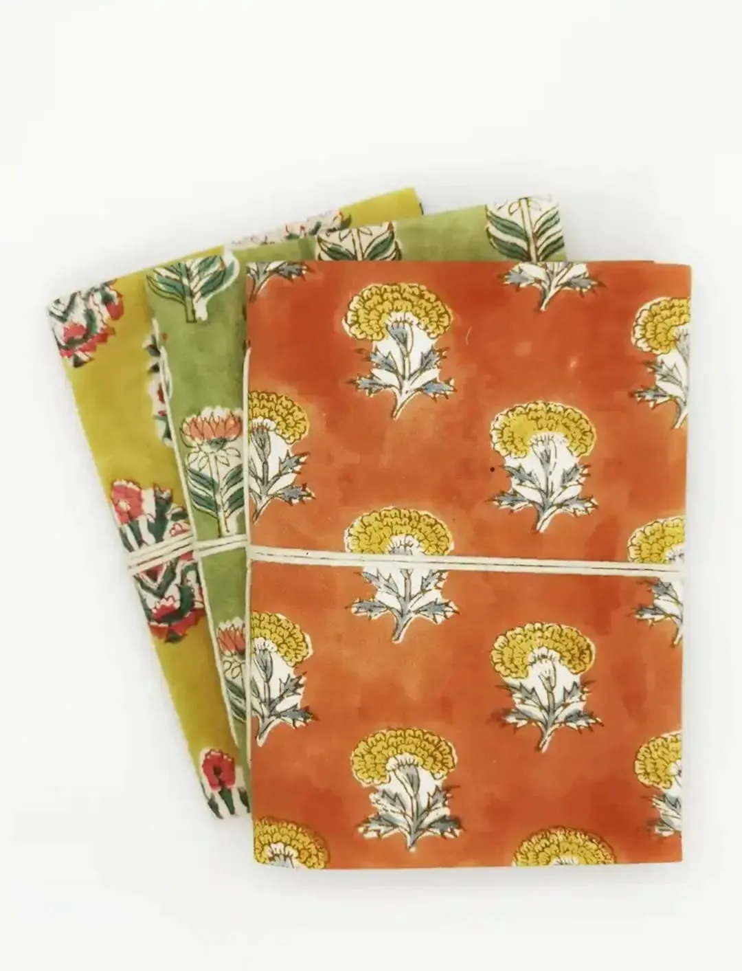 Quaderno 10x15cm con stampa indiana a blocchi in colore arancione - Indispensabile! 2 Quaderno 10x15cm con stampa indiana a blocchi in colore arancione - Indispensabile! - immagine 2