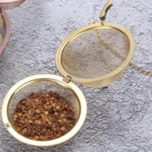 Filtro tè a pallina colore oro