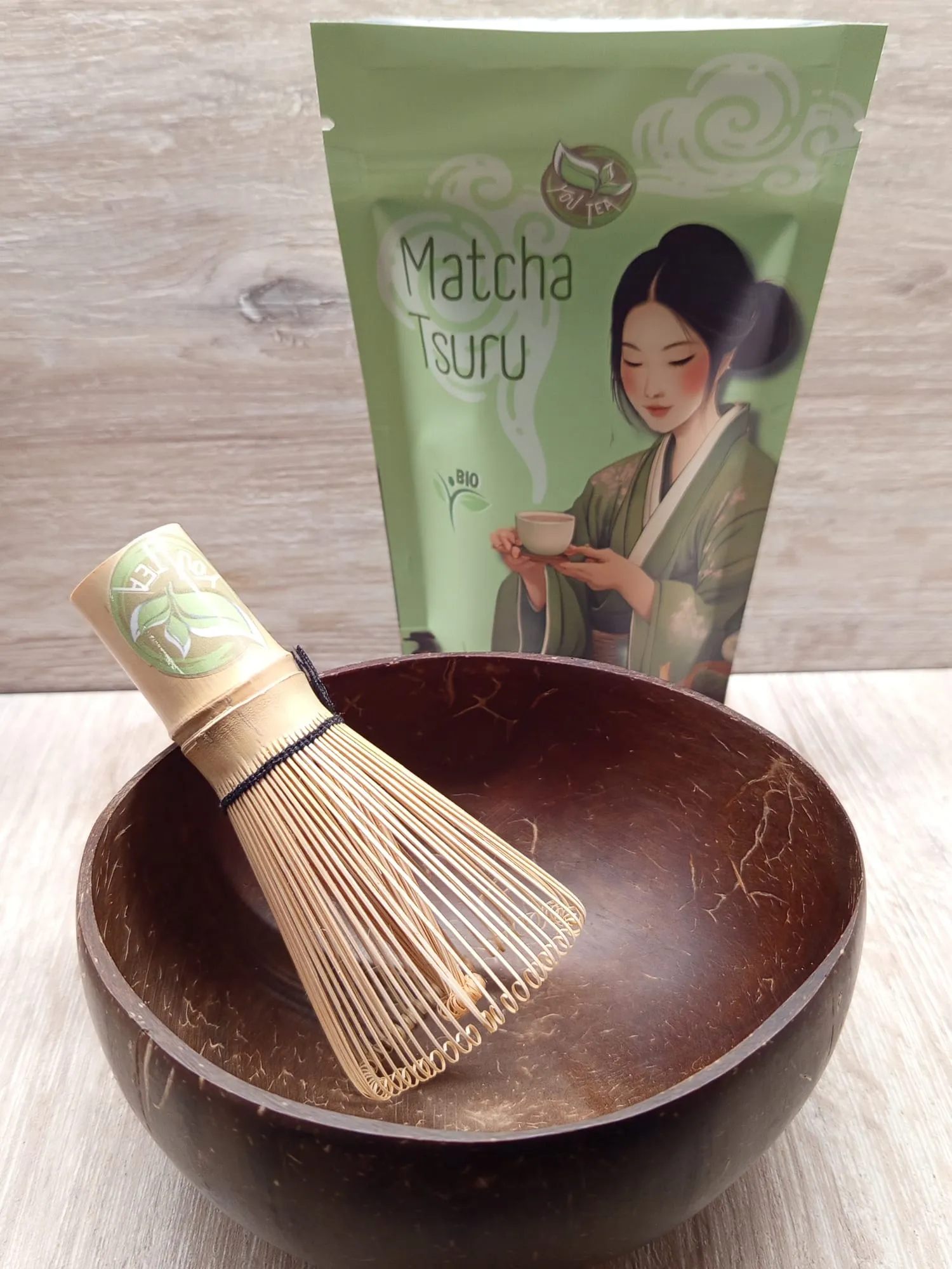 Ciotola in Cocco Naturale YouTea per Matcha 1 Ciotola in Cocco Naturale per Matcha YOU TEA