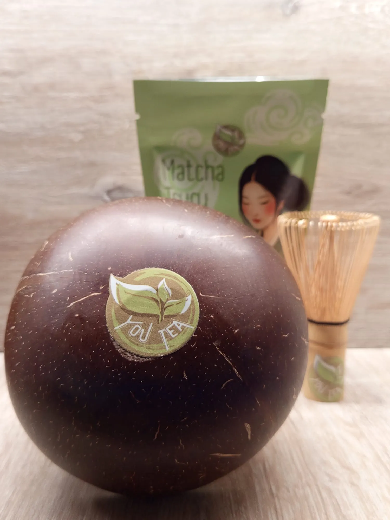 Ciotola in Cocco Naturale YouTea per Matcha 3 Ciotola in Cocco Naturale YouTea per Matcha - immagine 3